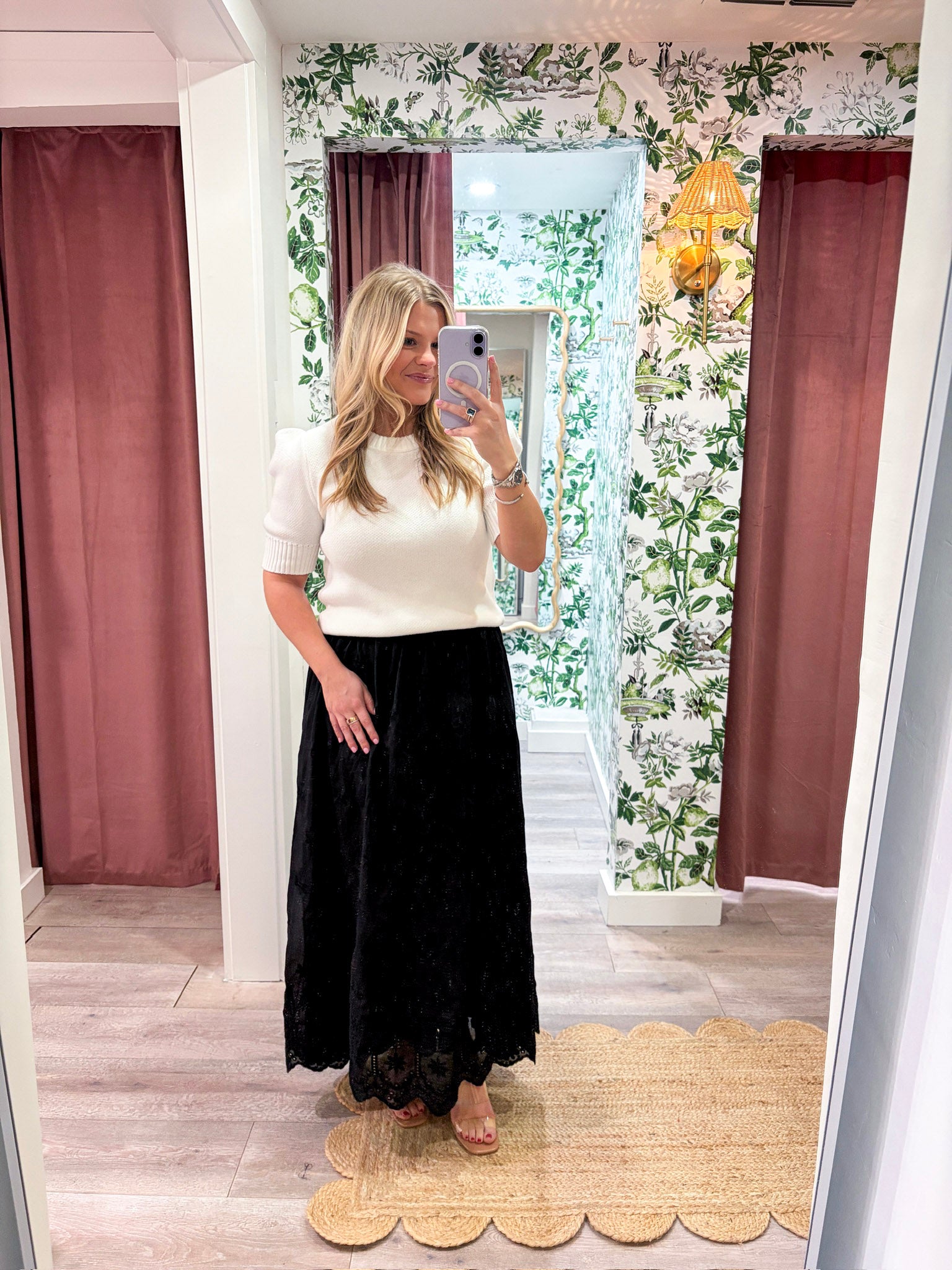 Lady Luck Embroidered Skirt