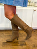 Sleek Lines Knee High Boot- Dark Taupe