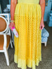 Warm Sunshine Eyelet Maxi Dress