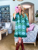 Soft Moments Boho Floral Dress-Green