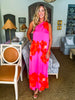 Glena Floral Maxi Dress-Pink