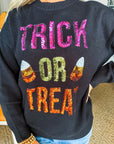 Trick Or Treat Sequin Sweater