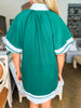 Mykonos Meetup Mini Dress-Green