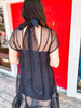 Opera House Organza Dress- Black