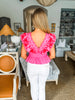 Bohemian Beauty Linen Top- Pink