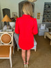 For the Frill Dress- Red