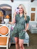 Go Getter Romper- Vintage Olive