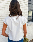 Garden Grace Linen Top