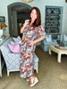 Courtyard Brunch Floral Midi Dress