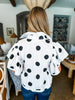 Spot On Polka Dot Top- Ivory Black