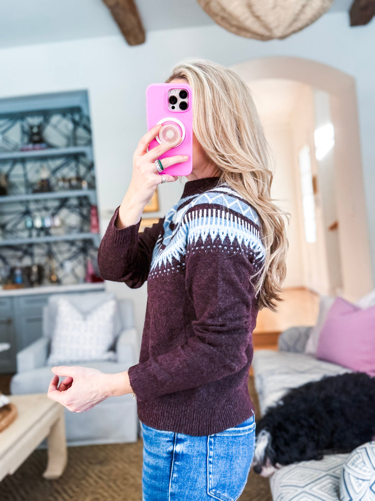 Snow Blast Patterned Sweater