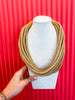 8-Strand Necklace- Tan