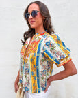 Portobello Road Pintuck Bib Top