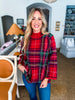 Tree Topper Plaid Top-Red