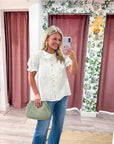 Honey Garden Button Down Top