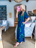 Brownstone Bliss Floral Midi Dress-Navy