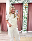 Summer Solstice Eyelet Top