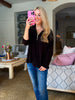 Everyday Style Half-Zip Top-Black