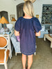 Beyond Words Dress- Navy