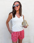 Summer Ready Striped Shorts