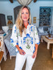 Sweet Florals Top-Cream