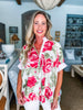 Flower Pop Oversized Top-Pink