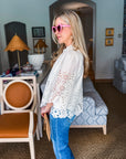 Baby's Breath Floral Eyelet Top