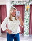 Eloria Eyelet Embroidered Top