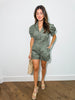 Go Getter Romper- Vintage Olive