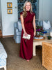 Turning Heads Maxi Dress- Wine