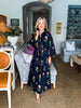 Fall on Fifth Floral Midi Dress