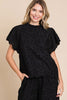 Moon Light Lace Top- Black