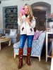 Horse Knit Sweater-Ivory