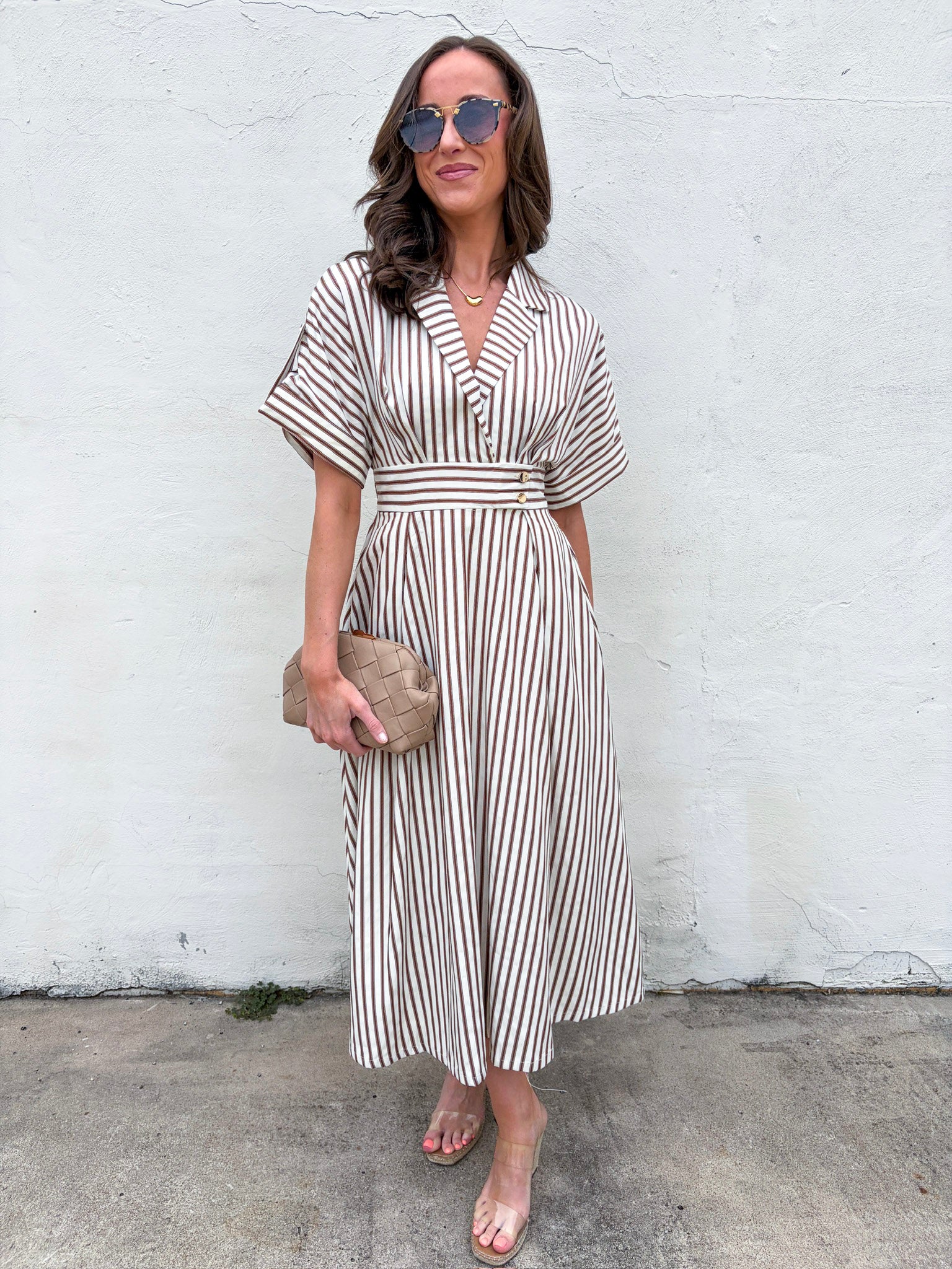 Matilda Stripe Midi Dress