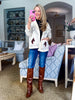 Horse Knit Sweater-Ivory