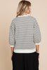 Our Girl Striped Top- Black/Natural