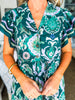 Sunset In Sorrento Midi Dress-Green