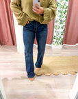 Comfort Zone Mid Rise Bootcut Jeans
