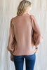 Simple Shine Knit Sweater- Blush