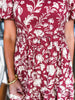 Avenue Stroll Floral Print Midi Dress