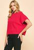 Bring it Back Sweater Top- Fuchsia