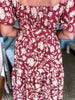 Avenue Stroll Floral Print Midi Dress
