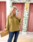 Unhurried Oversized Sweater-Lime Green