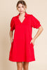 Tennis Time Dress- Red