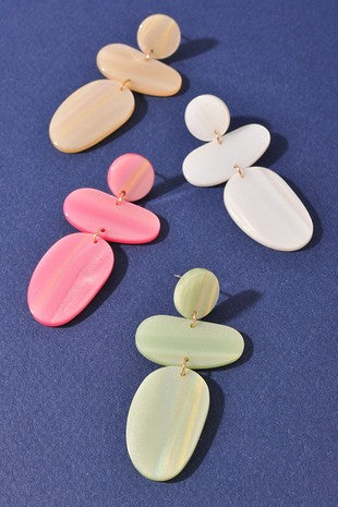 Sea Shells Earrings- Tan