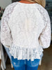 Romantic Wishes Ruffle Lace Top