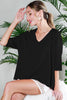 Nicest Knit Sweater Top- Black