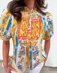 Portobello Road Pintuck Bib Top