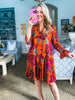 Marven Floral Shift Mini Dress