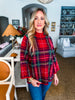 Tree Topper Plaid Top-Red
